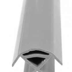Luxury corner connector profile 2.2 m - Medium Grey