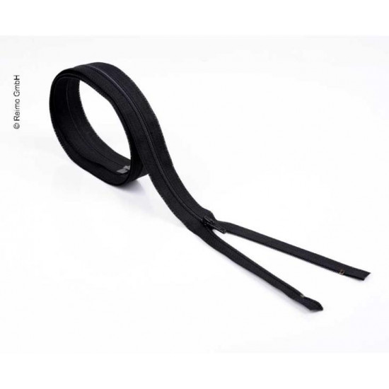 Zipper 130cm, separable - detachable, black, plastic