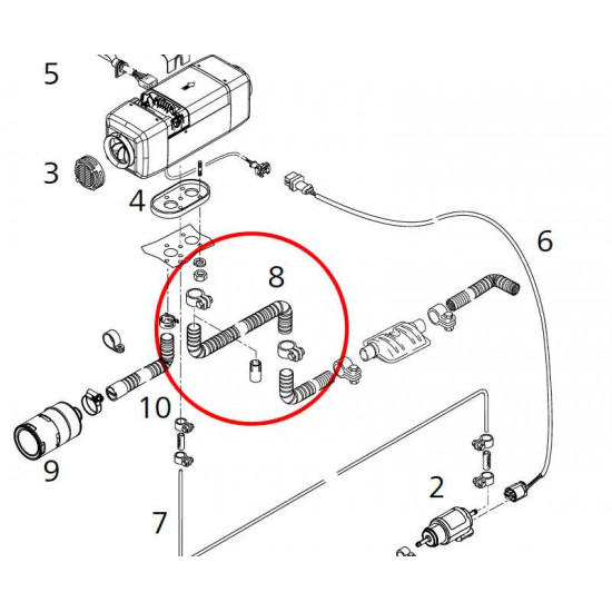 Exhaust pipe Ed.flex.ID 24mm