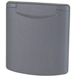 CEE socket with magnetic closure - Dark grey
