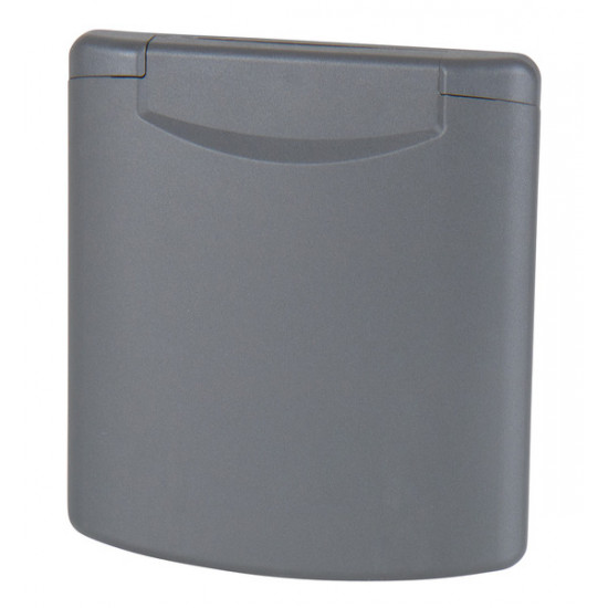 CEE socket with magnetic closure - Dark grey - Loose