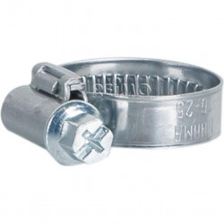 Hose clamps 8-16mm diameter, stainless steel - 100 pieces