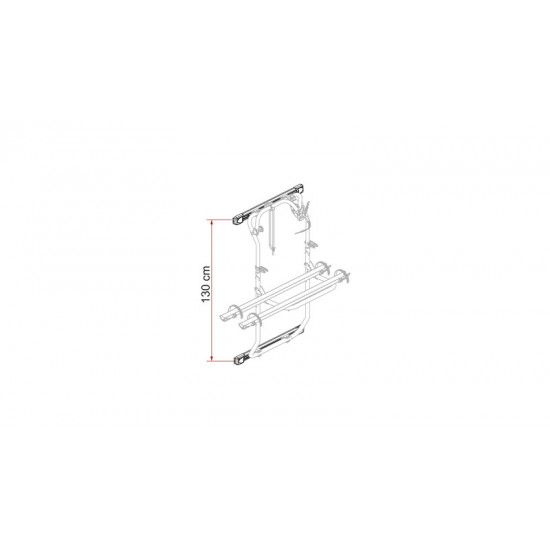 Mounting profile kit bars DJ Ducato from 2006 onwards - Silver