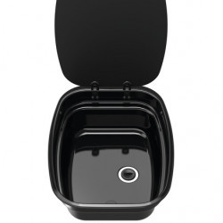 Rectangular enamel sink, 360 x 470 mm, 9.5 liters, black