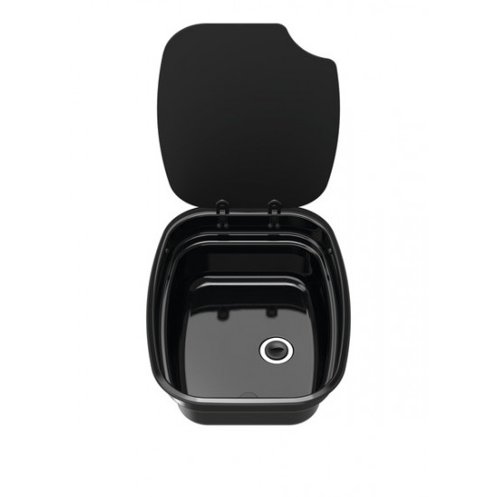 Rectangular enamel sink, 360 x 470 mm, 9.5 liters, black