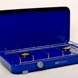 Rumba gas cooker with flame failure device, 2 burners - Blue - 30 mbar
