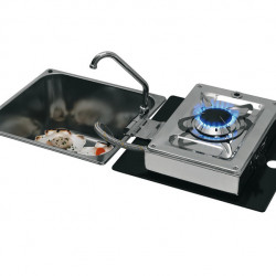 Foldable hob and sink combination - 1 burner - LC1710