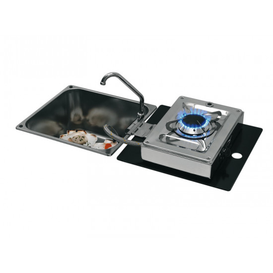Foldable hob and sink combination - 1 burner - LC1710
