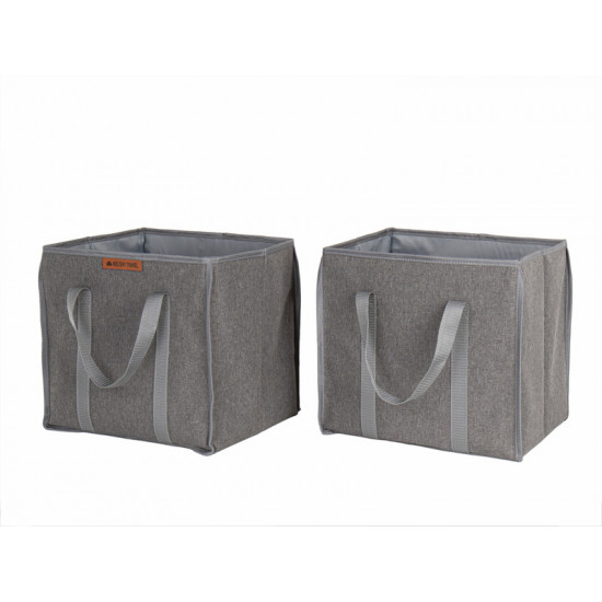 Folding boxes with carrying handles - set of 2