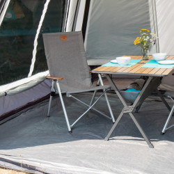 Bamboo rolling table MENDOZA 110