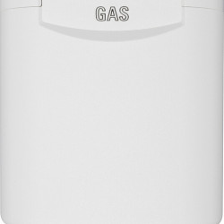 Gas outlet 130 x 145 mm with magnetic closure - White