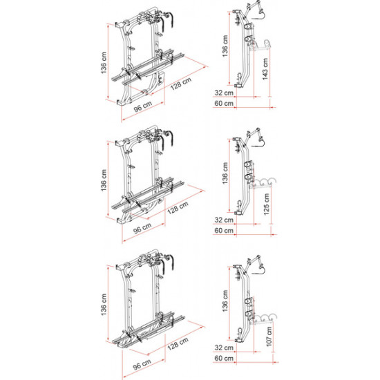 Carry Bike Frame bicycle carrier for VW Crafter ≥ 2017