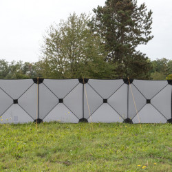 Smögen windbreak - 500 x 125 cm - Grey