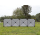 Smögen windbreak - 500 x 125 cm - Grey
