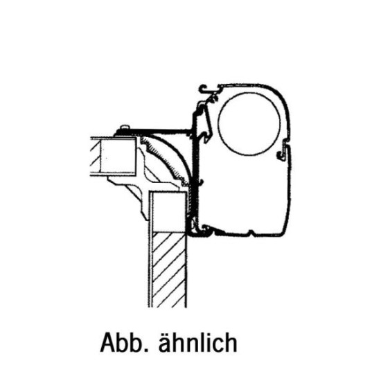 Awning adapter for Adria semi-integrated motorhomes