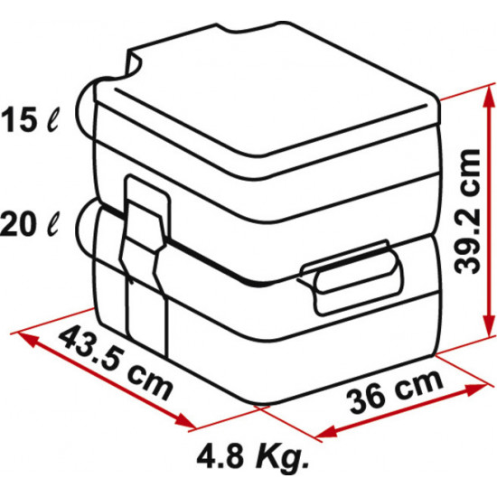 Camping toilet Fiamma Bi Pot 39