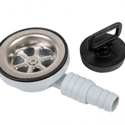 Angled drain fitting for sinks - Ø 25 / 20 mm