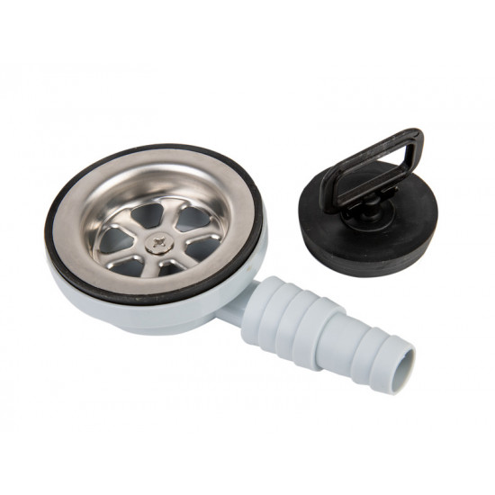Angled drain fitting for sinks - Ø 25 / 20 mm