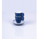 Camp4 Melamine Espresso Cups 2-Piece Set - Dark Blue / White