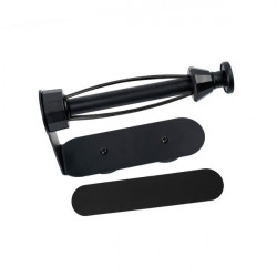 Magnetic toilet paper holder SILWY including metal pad - Black