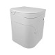 Compact composting toilet with electric agitator - White - Version 4