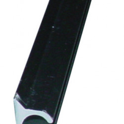 Keder profile rail - silver-colored - 2.5 m