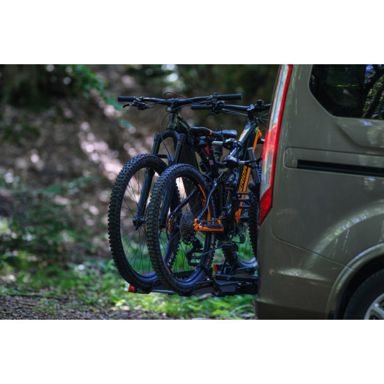 MENABO Orbit – Bicycle carrier for the trailer hitch for 2 bicycles or 2 e-bikes