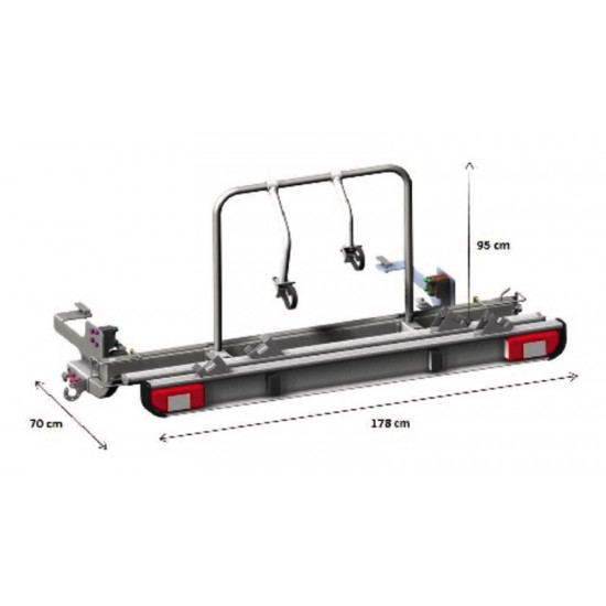 Euro Carry e-bike carrier for Fiat Ducato, Citroen Jumper, Peugeot Boxer from 2006 onwards