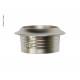 Push Lock - Silver Rosette