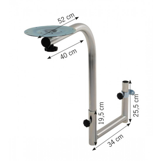 U-shaped swivel table comfort