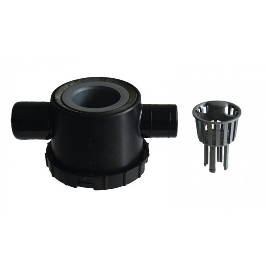 39mm siphon with 2nd connection and residual strainer