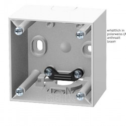 Berker surface-mounted enclosure, high-profile, anthracite glossy