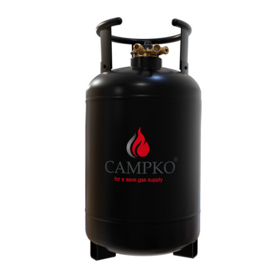 CAMPKO 30-liter gas cylinder with 80% multi-valve (DE)
