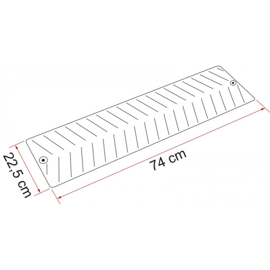 Anti-slip mat - Grey - Set of 2