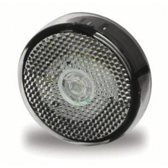 LED marker light 12V 1W clear with reflector