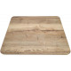 Lightweight tabletop - top side oak look - underside matte white - edges oak look - medium