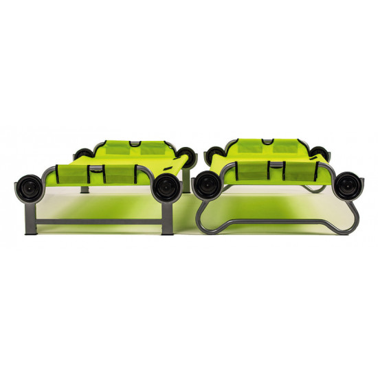 Kids-O-Bunk bunk bed, children's bunk bed, lime green, max. 91kg per bed