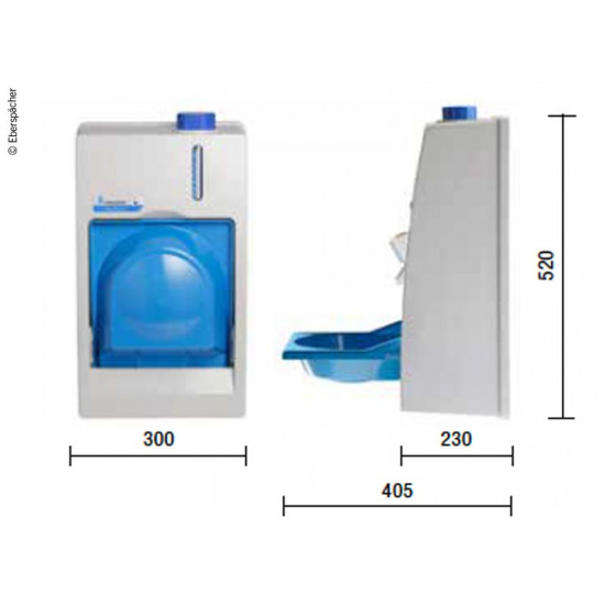 Eberspächer Handiwash 12V for hot and cold water, 8.5l capacity