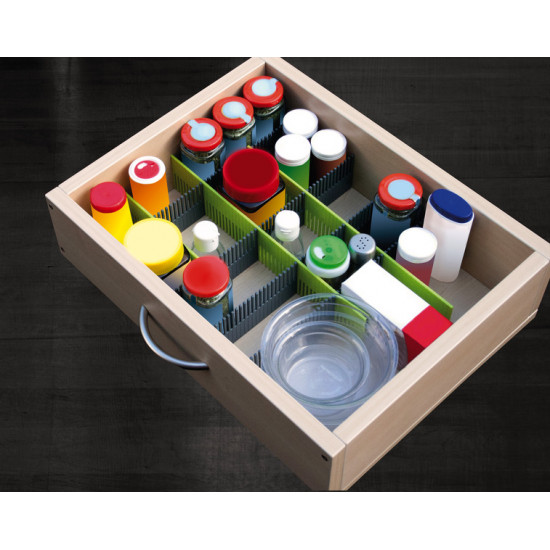Purvario drawer runners, 8-pack - lime/anthracite