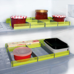 Purvario refrigerator strips in a set of 8 - Lime/Anthracite