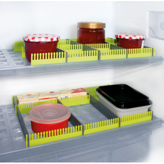 Purvario refrigerator strips in a set of 8 - Lime/Anthracite
