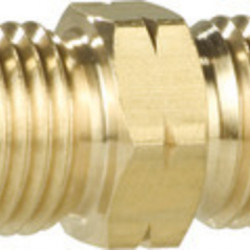 Coupling for gas hose - 1/4" male thread on both sides