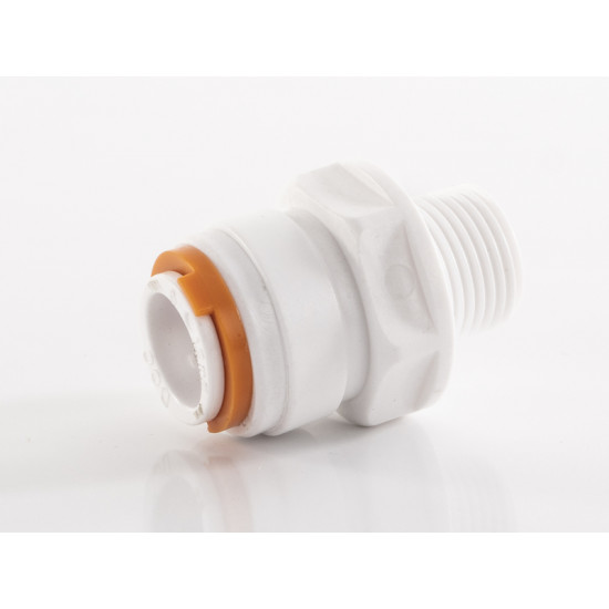 Straight connector - With 3/8" male thread