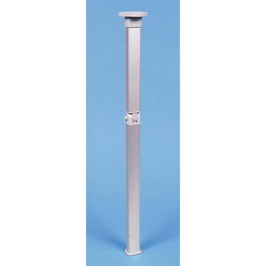 Folding table leg, silver - hinge in the middle - height 740 mm