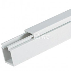 Cable duct 15x15x2000mm with base perforation and cover