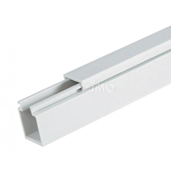 Cable duct 15x15x2000mm with base perforation and cover