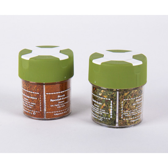 BBQ spice shaker (4 compartments): BBQ, coarse steak, special steak, chicken