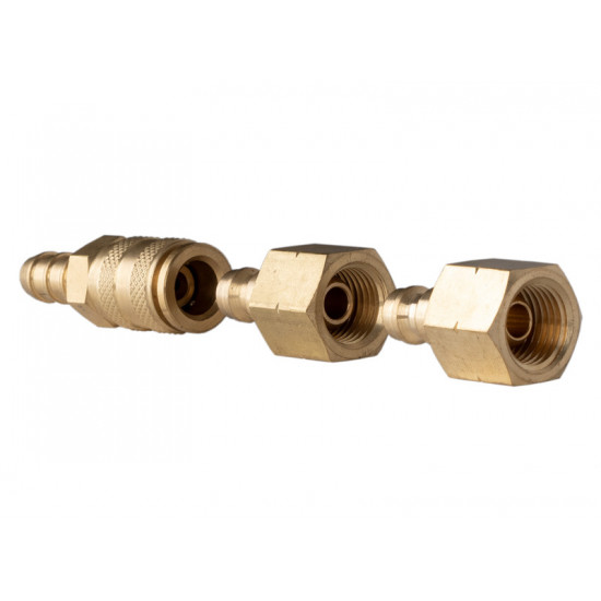 30 mbar quick-release coupling - 1 x male, 2 x female connections