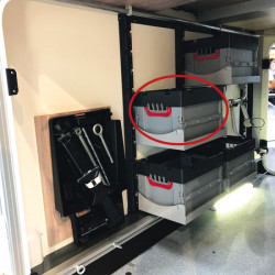 Rear shelf folding box 40x30