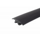 Smooth cover profile - 2.5 m length - Black